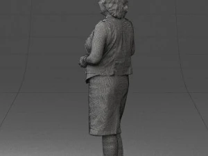 grandmother vest sleeveless jacket0495 3d print ready 3D Print Model