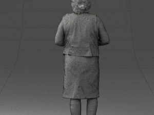 grandmother vest sleeveless jacket0495 3d print ready 3D Print Model