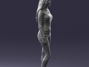 blonde in coffee sweater 0484 3D Modell
