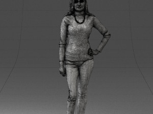 blonde in coffee sweater 0484 3d print ready 3D प्रिंट मॉडल