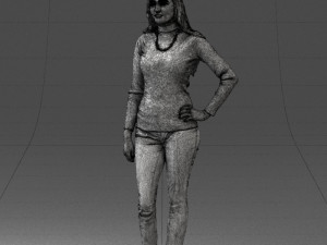 blonde in coffee sweater 0484 3d print ready 3D प्रिंट मॉडल