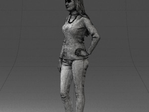 blonde in coffee sweater 0484 3d print ready 3D प्रिंट मॉडल