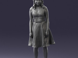 woman in crimson skirt 0483 3d print ready 3D Принт Модель