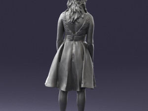 woman in crimson skirt 0483 3d print ready 3D Принт Модель