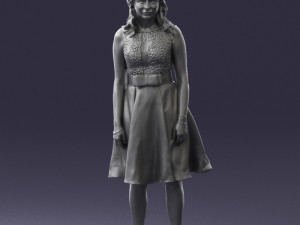 woman in crimson skirt 0483 3d print ready 3D Принт Модель
