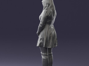 girl in colorful dress 0482 Modèle 3D