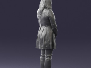 girl in colorful dress 0482 Modèle 3D