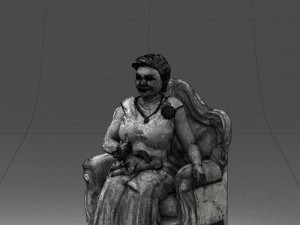 grandmother in chair 0477 Modèle 3D
