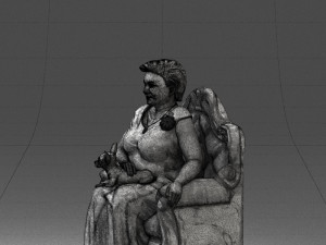 grandmother in chair 0477 Modèle 3D