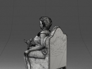 grandmother in chair 0477 Modèle 3D