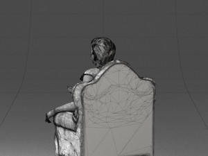 grandmother in chair 0477 Modèle 3D