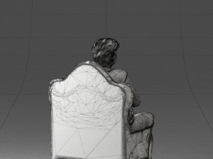 grandmother in chair 0477 Modèle 3D