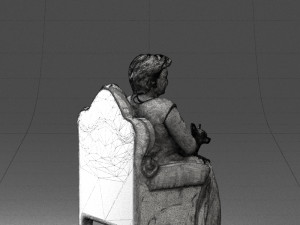 grandmother in chair 0477 Modèle 3D