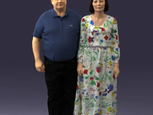老夫婦0491 3Dモデル