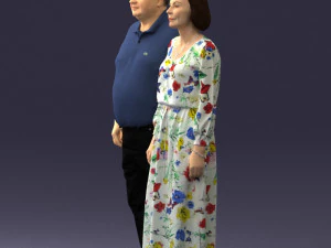 elderly couple 0491 3D Model