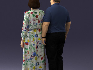 elderly couple 0491 Modelo 3D