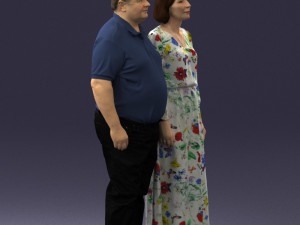 elderly couple 0491 Modelo 3D