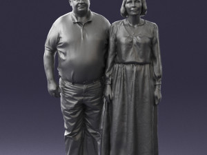 elderly couple 0491 Modelo 3D