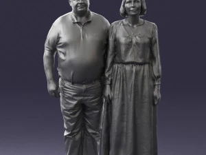 elderly couple 0491 3D Model