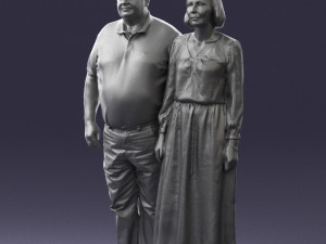 elderly couple 0491 Modelo 3D