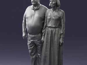 elderly couple 0491 3D Model