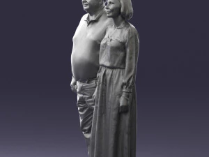 elderly couple 0491 3D Model