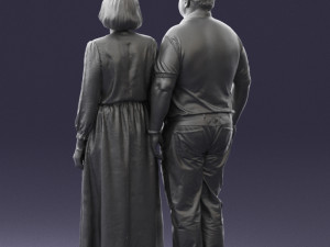 elderly couple 0491 Modelo 3D