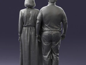 elderly couple 0491 3D Model