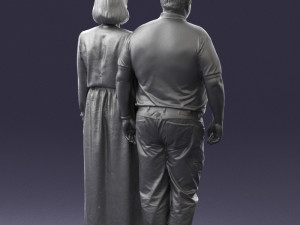 elderly couple 0491 Modelo 3D