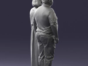 elderly couple 0491 3D Model
