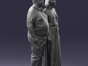 elderly couple 0491 Modelo 3D