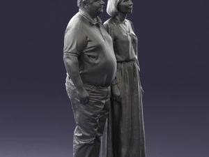 elderly couple 0491 3D Model