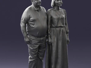 elderly couple 0491 3D Model