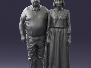 elderly couple 0491 Modelo 3D