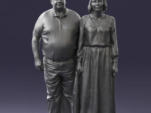elderly couple 0491 3D Model