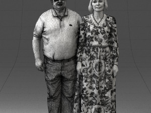 elderly couple 0491 Modelo 3D