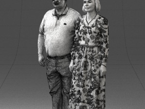 elderly couple 0491 Modelo 3D