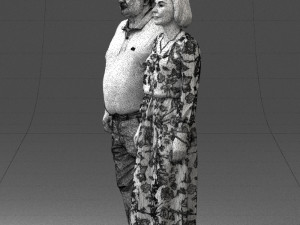 elderly couple 0491 Modelo 3D