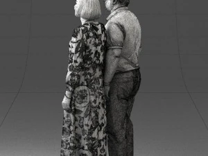 elderly couple 0491 3D Model
