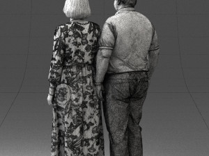 elderly couple 0491 Modelo 3D