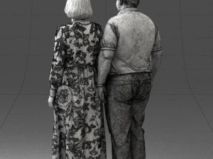 elderly couple 0491 3D Model
