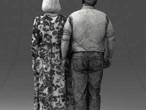 elderly couple 0491 Modelo 3D