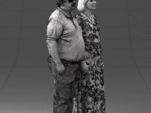 elderly couple 0491 3D Model
