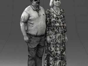 elderly couple 0491 3d print ready 3D Print Model