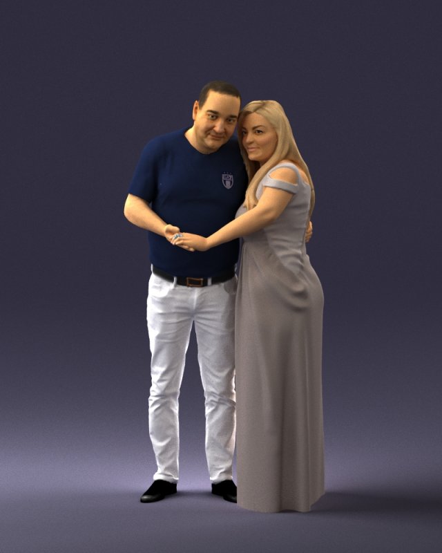 armenian bride and groom 0485 Modelo 3D .c4d .max .obj .3ds .fbx .stl .blend 