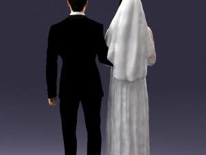 brideandgroombrunettes0481 3d print ready Modelo de Impressão 3D