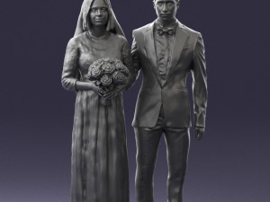 brideandgroombrunettes0481 3d print ready Modelo de Impressão 3D