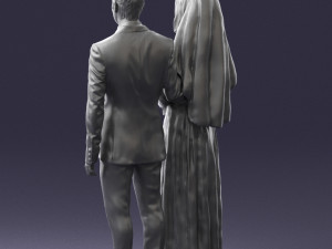 brideandgroombrunettes0481 3d print ready Modelo de Impressão 3D
