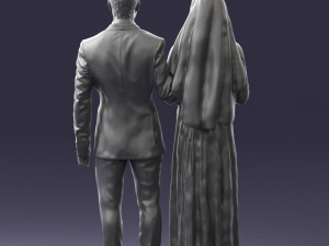 brideandgroombrunettes0481 3d print ready Modelo de Impressão 3D