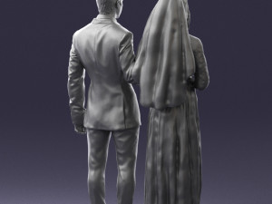 brideandgroombrunettes0481 3d print ready Modelo de Impressão 3D